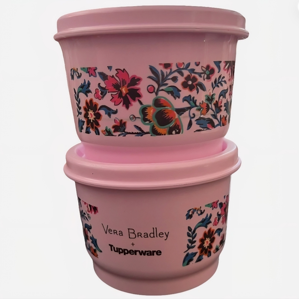 Vera Bradley- Tupperware Kids Floral Lunch Set - Pink - Picture 5 of 5